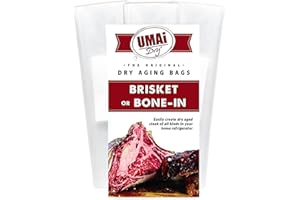 UMAi Dry Brisket Dry Meat Bags Breathable Aging Steak Bags Easy to Use Around Home Refrigerator Drying Bags Includes 3 Bags