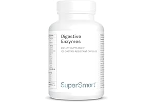 Enzymes Digestives - Enzymes & Fenugrec - 15 enzymes digestives - Idéal contre les ballonnements et flatulences - Améliore la digestion du lactose - Vegan - 100 DrCaps™ - Supersmart