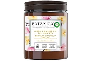 Botanica by Air Wick - Vela Aromática Perfumada, Ambientador Esencia Para Casa Con Aroma A Vainilla Y Magnolia Del Himalaya