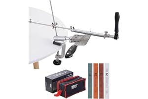 Ruixin pro Système d'affûtage de couteaux en alliage d'aluminium à angle constant avec 4 pierres.