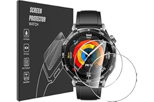 AOKUMA Tempered Glass for HUAWEI Watch GT 6 Pro/5 Pro/GT 5 46mm/GT 4 46mm Screen Protector, [2 Pack] Premium Quality Guard Film, Case Friendly, Shatterproof, Shockproof, Scratchproof, Oilproof