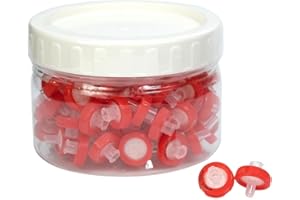 Labfil 100 Filtri a Siringa PTFE Idrofilica 0,45 μm Intorno a Dimensione dei Pori, Diametro Membrana 13 mm, Filtro a Siringa da Laboratorio per la Scienza Biomedica