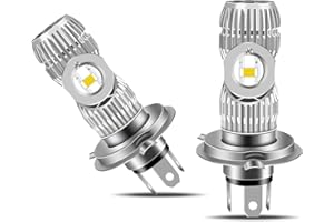 AURORIONCG HS1 Ampoules LED H4 Phares Moto 1200LM 10W pour HS1 12V 35/35W Ampoules DC 9-80V