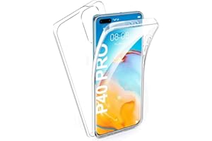 COPHONE® Etui kompatybilne z Huawei P40 Pro, silikonowe, przezroczyste etui 360 stopni. Integralna i niewidoczna przezroczysta ochrona P40 Pro etui na telefon komórkowy