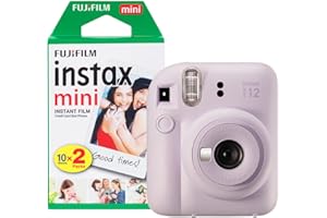Fujifilm Instax Mini 12 Instant Camera with 20 Shot Film Pack - Lilac Purple