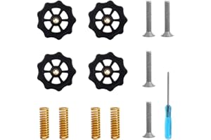 YIXISI 4 szt Nakrętki Sprężyny Poziomującej Łóżka, 4 Sprężyny Matrycy Gorącego Łóżka, 4 Śruby i 1 Śrubokręt, do Drukarki 3D Creality CR-10 CR-10s ender 3 Ender 5