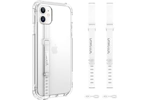 Dracool 2 Stück Handy Fingerhalter Fingerhalterung Silikon Elastisch Handy Halter Finger Handy Halterung Finger Handy Griff Phone Strap Band für iPhone Samsung Huawei Xiaomi Handyhülle - Transparent