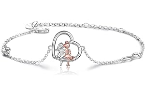 VONALA Tobillera de plata de ley 925 con símbolo de infinito, regalo de amistad para mujeres y niñas