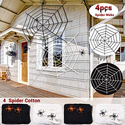 23ft Halloween Giant Spider Web Decorations Stretchable Triangular