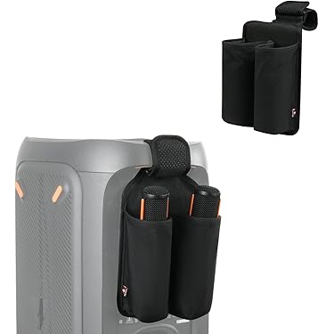 Générique Siliconen hoes voor JBL PartyBox beschermhoes voor draadloze microfoon (zwart
