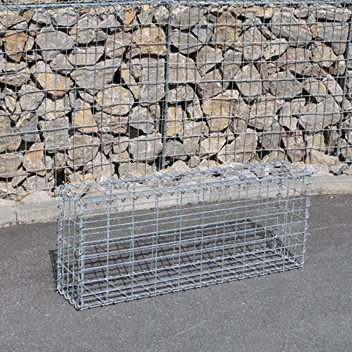 Gabione Größe wählbar Steingabionen Steinkorb Gabionen Wand Drahtkorb Mauer 20 cm tief 5×10 (1 Stück 100x50x20 cm) - 3