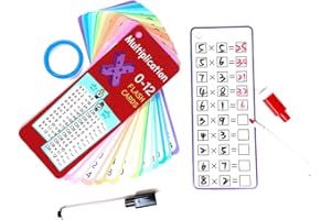 FENQURO Apprendimento monouso, 1 x 1 biglietti educativi, 15 fogli, gioco di apprendimento, carte educative monouso, regalo, giochi, fogli di esercizio, lavabili, riutilizzabili, a partire dai 5 anni