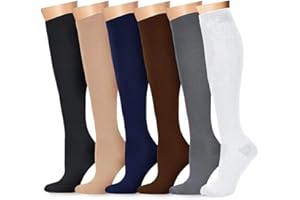 HEELPPO Bas De Contention Homme Chaussettes De Contention Chaussette De Contention Homme Chaussettes De Compression Chaussettes Foot Chaussette Contention Homme Bas De Contention