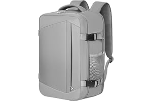 KIRFEIHT Sac a Dos de Voyage 40x20x25 pour Ryanair - Sac a Dos de Voyage pour Compagnies Aériennes - Sacoche pour Ordinateur Portable -Gris