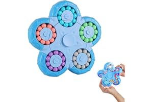 YUDANSI Zauberbohnen-Puzzle-Spielzeug, Magic Bean Rotierender Würfel Spielzeug, Rotierendes Finger Fidget Zauberwürfel, Weihnachten Geburtstag Neujahrsgeschenk für Kinder Teenager Erwachsene