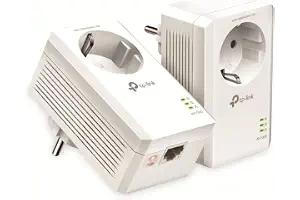 TP-Link TL-PA7017P Kit - Kit PLC, Adaptador Powerline AV1000, 1 Puerto GE | Amplía tu Red a Través del Cableado Eléctrico. Sin Obras ni Cables Nuevos. Enchufe Integrado. Plug & Play. App tpPLC.