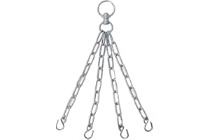 Aasta 4 Panels Punching Bag Stainless Steel chain with Swivel Hanging Hanging Wall Mount Hook Chains Used in Boxing Pads Indoor Gym Punching Bag Holding Home Stand Set MMA UFC
