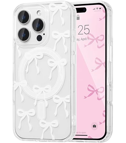 Aazon.co: ZTOFERA Agnetic Case For IPhone 15 Pro Ax[Copatible With AgSafe] Cute Plating - View #10