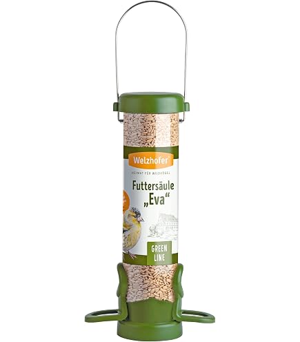 CJ Wildlife Dublin Vogelfutterstation – Für Erdnussbutter, Grünes Dach & Brauner Sockel