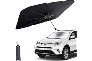 KOKOBOX Sonnenschutz Frontscheibe Innen Auto 140X78cm Frontscheibe Sonnenrollo Auto Windschutzscheibe Auto UV Schutz Sonnenschirm Faltbar Hitzeschutz Sonnenblende Windschutzscheibe