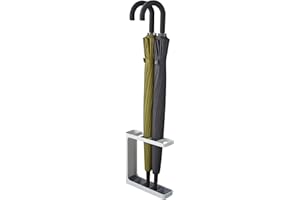 Yamazaki 7930 GRIND Umbrella Stand, white, Steel/Polypropylene, Minimalist, 23.5 x 6.5 x 24.3 cm