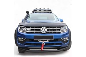 LUXELL EUROPE Gloss Black Bonnet Guard Protector Bug Stone Deflector Fits AMAROK[2010-2022]