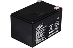 AKKU-NET Powery® Batterie au gel de plomb Powery pour : Installations à énergie solaire Banc élévateur, machines Nettoyeur, impianrti d'éclairage d'urgence, installations de allarme12 V 1