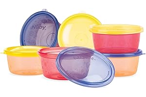 NUBY Nûby ID91161 A Pick Nick Snack Cups – 6 Pack – Dish with Lid