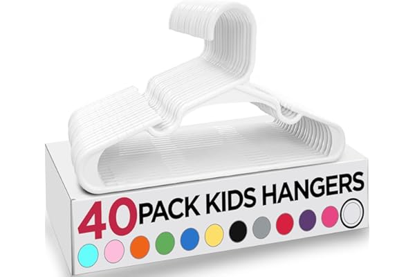 Utopia Home Plastic Kids Hangers 40 Pack