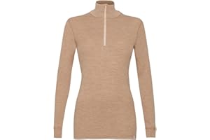 DILLING Haut à col zippé en Laine de mérinos pour Femme