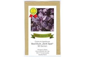 EXOTIC-SAMEN Ocimum basilicum - Basilikum "Dark Opal" - 50 Samen