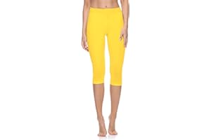 Merry Style Leggins Deportivos para Mujer Pantalones Piratas Suaves Elásticos Leggings de Algodón 3/4 Mallas de Mujer Confortables MS10-199