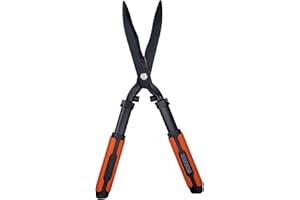 BLACK+DECKER Taille Haie Ondulé - Cisaille de Jardin 53 cm - avec Lames Dentelées en Acier - Outillage de Jardin - Noir/Orange