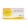 Sunvit-D3 Vitamin D 1000iu - 28 Vitamin D Capsules | Vegan Vitamin D3 Capsules | Halal Vitamin d Supplement | Vitamin D3 Capsules Support The Maintenance of Bone, Teeth & Muscle Function