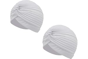 CARNAVALIFE Casquette Plissée Turban Tête Chapeau Indien Arabe Soleil Turban Capuche Festival Vintage Plaine Couleur Unisexe…