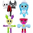 Kouipoie Dandy's World Plush Toy,13" Soft Stuffed Animal Toy,Cute Plushies for Kids, for Aged 4 5 6 7 8 9 10+ Years Old Boys Girls and Fans,Great for Birthdays,Valentine's Day. (B 4PCS)