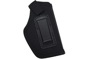 FIRECLUB Ukryty pasek Holster dwuzręczny dla kompaktowych pistoletów Subkompaktowych trwałych (Black)