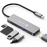 NOVOO USB C Hub 5 in 1 alluminio con adattatore HDMI 4K, 2 porte USB 3.0, memoria SD/micro SD Card Reader per MacBook Pro 201