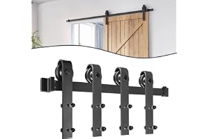 FIVMEN Skjutdörr komplett set skjutdörrsbeslag set 366 cm med skjutdörr skena för skjutdörrsystem skjutdörrar