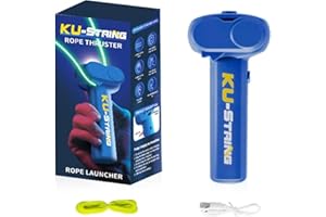 MERRWON String Rope Launcher Loop Fidget Toy | Cool Toys for Kids and Adults | Glow in The Dark Lasso Rope String | Defying gravityy To Boost Your Imagination | Christmas Stocking Stuffer (Dark Blue)