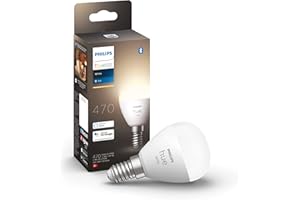 ‎PHILIPS HUE Philips Hue White E14 LED-Tropfen Luster, Einzelpack, dimmbar, warmweißes Licht, steuerbar via App, kompatibel mit Amazon Alexa (Echo, Echo Dot), 1er Pack