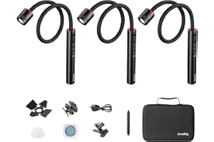 SMALLRIG 3-pack RM01B makro-LED-lampa för svampfotografering, 1800K-7500K 6226