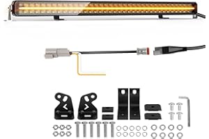 ‎CO LIGHT CO LIGHT 40 Zoll Light Bar Auto 220W 44000LM Led Arbeitsscheinwerfer Led 12v E GeprüFt IP68 Mit WeißEn Bernsteinfarbenen Tagfahrlichten Für 4x4 LKW, Auto, ATV, Buggy, Traktor