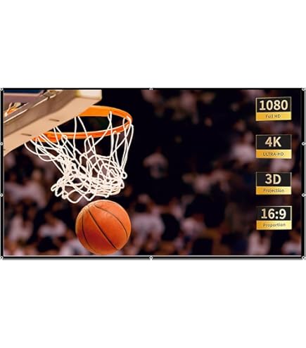 Écran De Projection 84 Pouces Portable Pliable, Extérieur Et