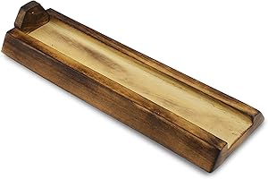AAKRITI GALLERY AAKRITI Portaincenso in legno Legno | Esclusivo design multitasking 2 in 1 | Naturale e 100% ecologico | Perfetto per inaugurazione della casa, Natale, compleanno, (barca)