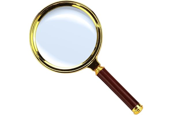 Magnifying Glass x10 Wood Handle Lins Förstoring med glas, Hobby