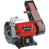 Einhell Countertop Tape Sanding TC-US 350 (350 واط، وظيفة الشريط وقرص الطحن، غطاء واقي، زجاج حماية من الشرارة، حجر خشن