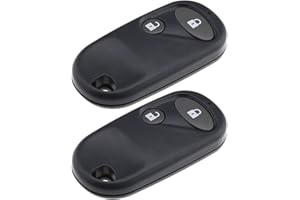 EMSea 2 szt. zamiennik obudowy kluczyka zdalnego sterowania kompatybilny z Honda Civic CRV Accord Jazz itp 2 przyciskami etui na klucze zdalne ABS szary
