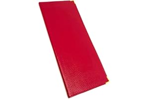 Charmoni - Pochette Porte chéquier Long - Porte Carte crédit, Billet - Talon à Gauche - en Cuir (Cuir, Fuchsia)