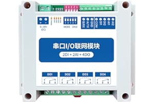 CDBAIRUI 4 moduli di rete I/O ModBus RTU di uscita 2DI+2AI+4DO RS485 ModBus RTU con porta seriale MA01-AACX2240 IOT Stability Watchdog per PLC